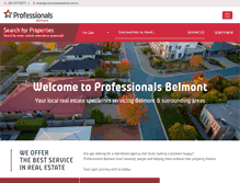 Tablet Screenshot of professionalsbelmont.com.au